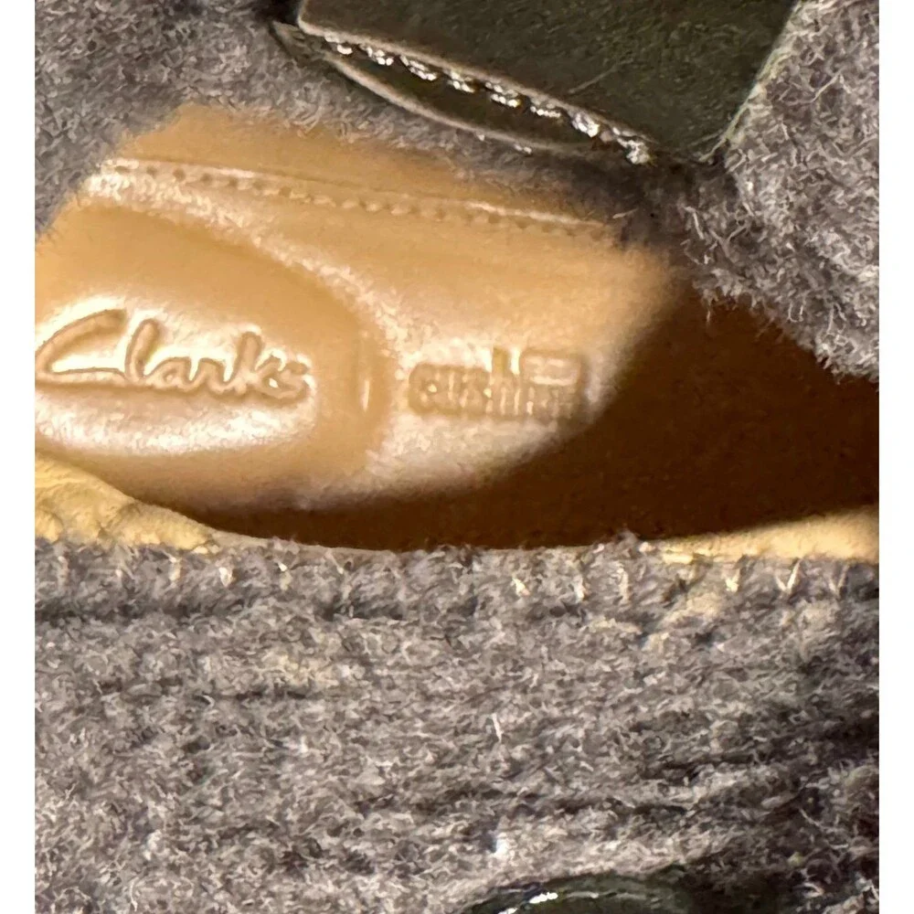 CLARKS Trace Fern Leather Boots Women Size 8 1/2 (Bx 3)